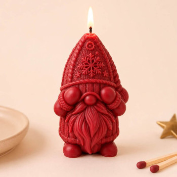 Molde de silicona para velas gnomo navideño | Gran Velada