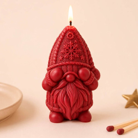 Molde de silicona para velas gnomo navideño | Gran Velada