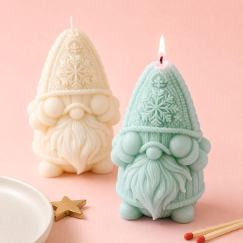 Molde de silicona para velas gnomo navideño | Gran Velada
