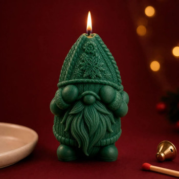 Molde de silicona para velas gnomo navideño | Gran Velada
