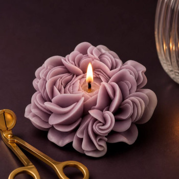 Molde para velas flor de peonía | Gran Velada