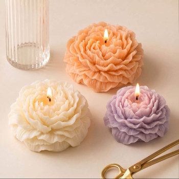 Molde de silicona para velas flor de ranúnculo | Gran Velada