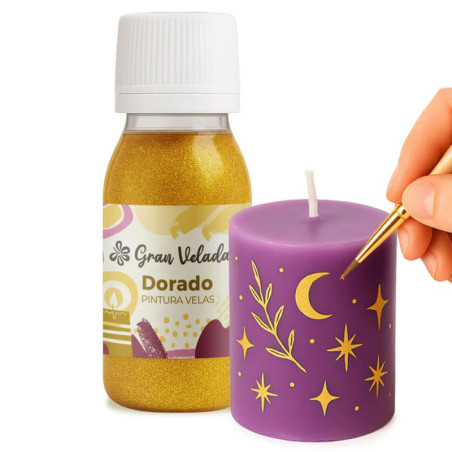 Goldene Kerzenfarbe. Online-Verkauf. Toller Abend