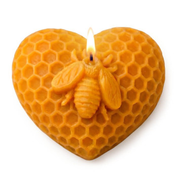 Molde de silicona para velas corazón de panal | Gran Velada