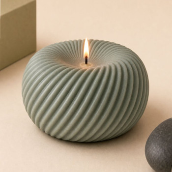 Molde de silicona para velas esfera en espiral | Gran Velada