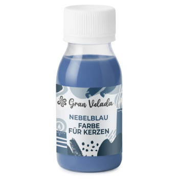 Neblige blaue Kerzenfarbe