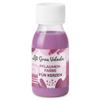 Kerzenfarbe Pflaume – flüssig und schnelltrocknend