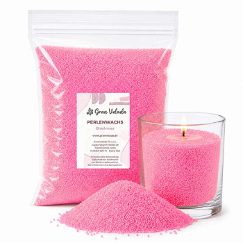 Cera perlada rosa blush | Pearled wax de colores | Gran Velada