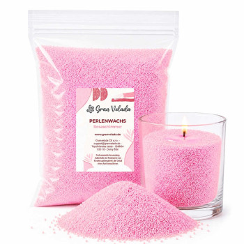 Cera perlada brillo rosa | Pearled wax de colores | Gran Velada