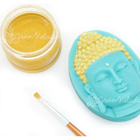 Goldende Farbe zur Herstellung von Seifen.