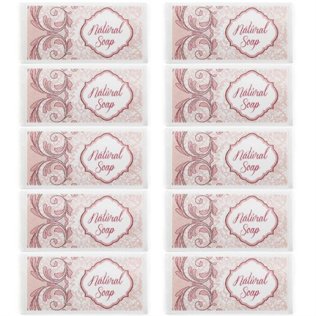 Ružové nálepky prírodné mydlo