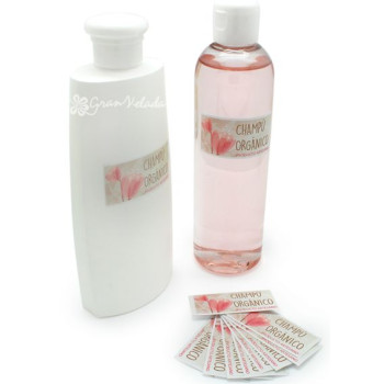 Aufkleber für Bio-Shampoo. Online-Verkauf