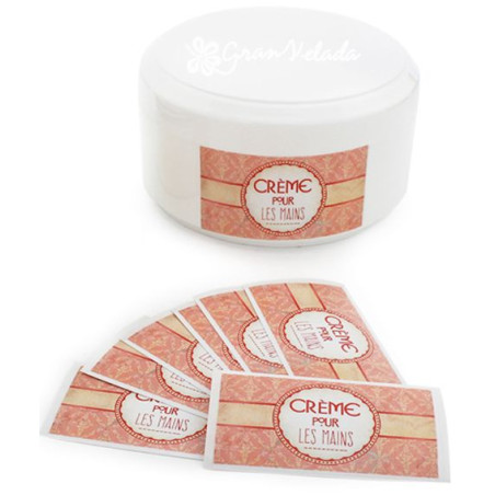 Orange Aufkleber crème pour les mains