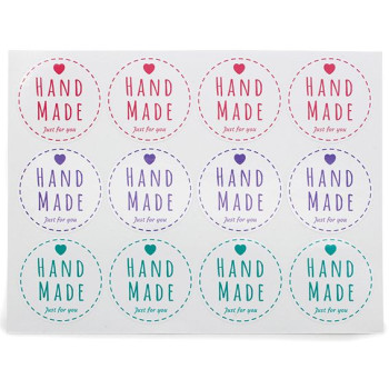 Ručne vyrábané samolepky v malých farbách