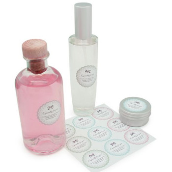 Vintage blonde Aufkleber für Verpackungen. Online-Verkauf